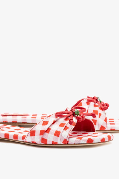 Bardot Flat Scarlet Printed Fabric