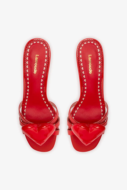 Amore Mule In Scarlet Patent Leather
