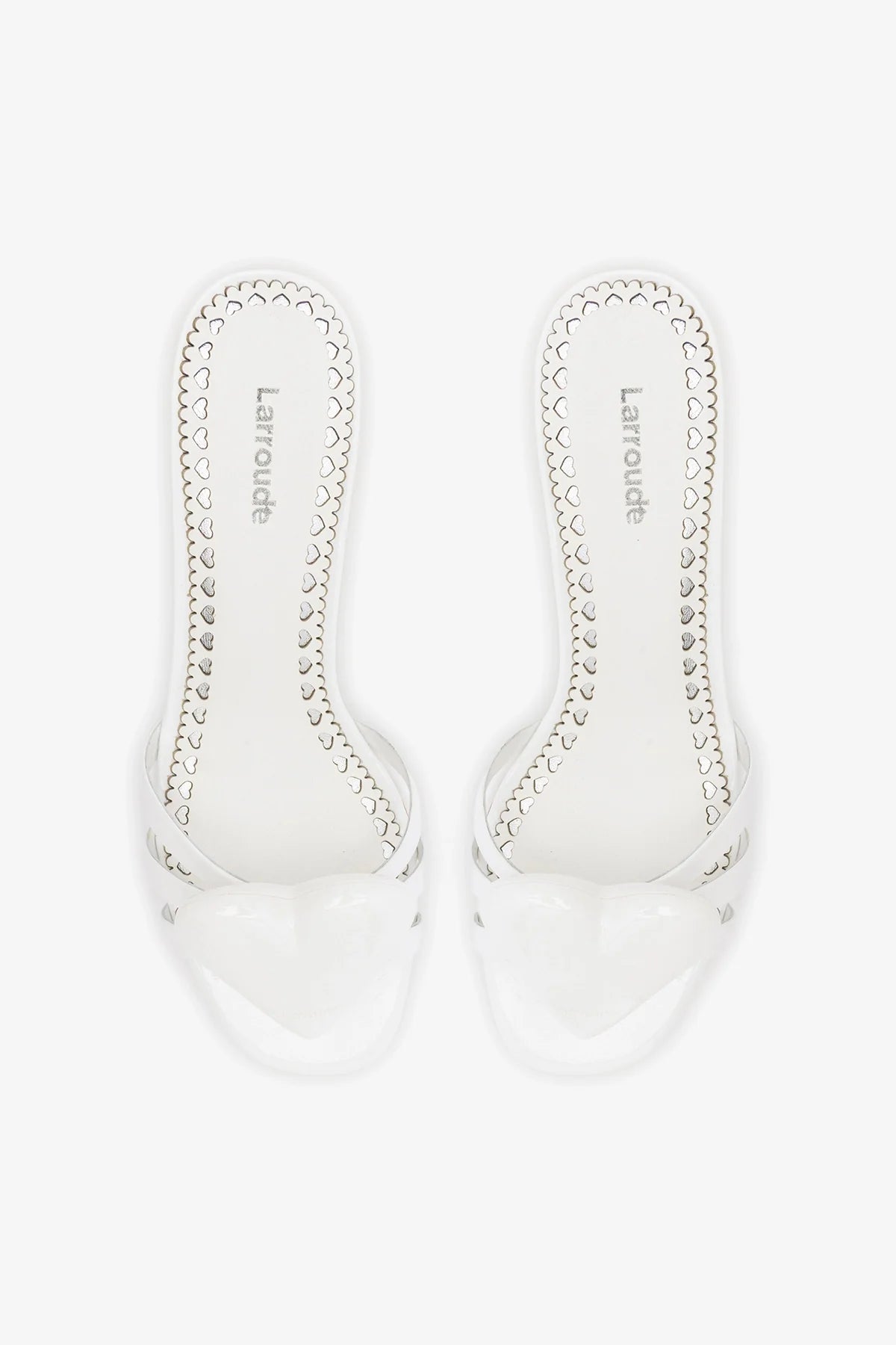 Amore Mule White Patent Leather