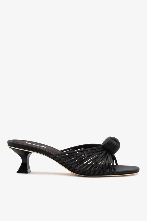 Valerie Mule Black Satin
