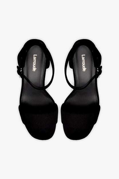 Dolly Sandal In Black Suede