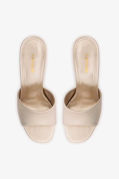 Dolly Mule Champagne Leather
