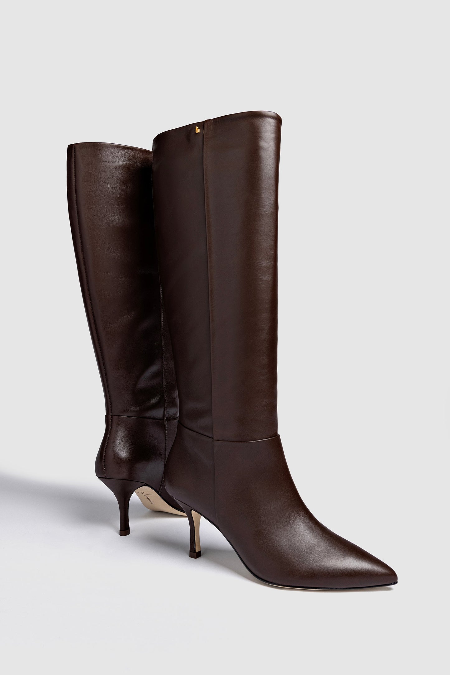 Kate Mid Boot In Brown Leather