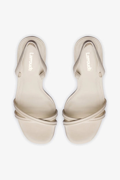 Annie Sandal In Ivory Leather