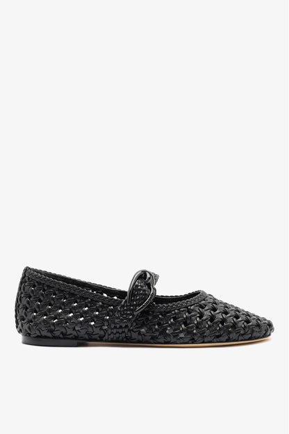 Verona New Macrame In Black Leather