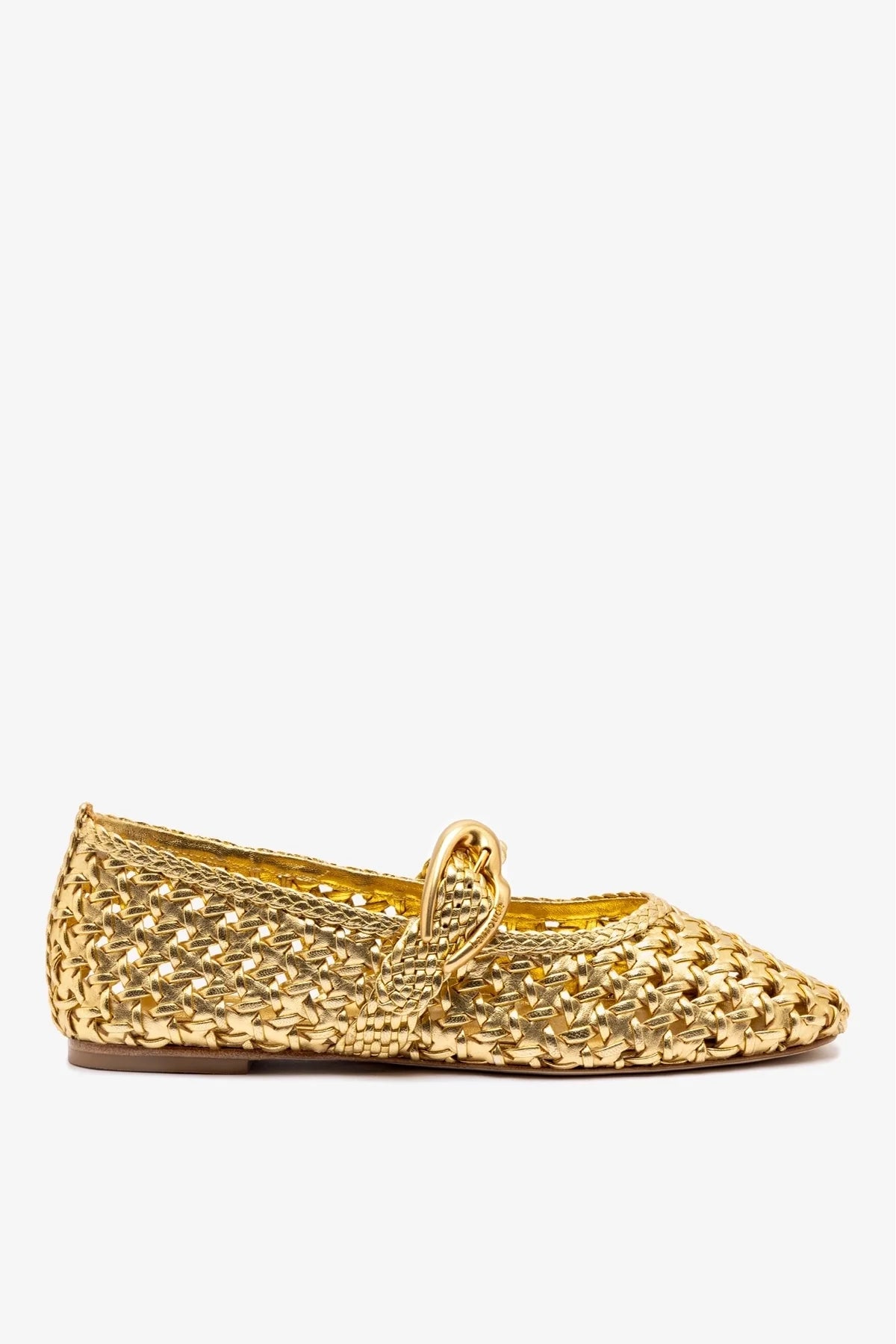 Verona New Macrame In Gold Metallic Leather