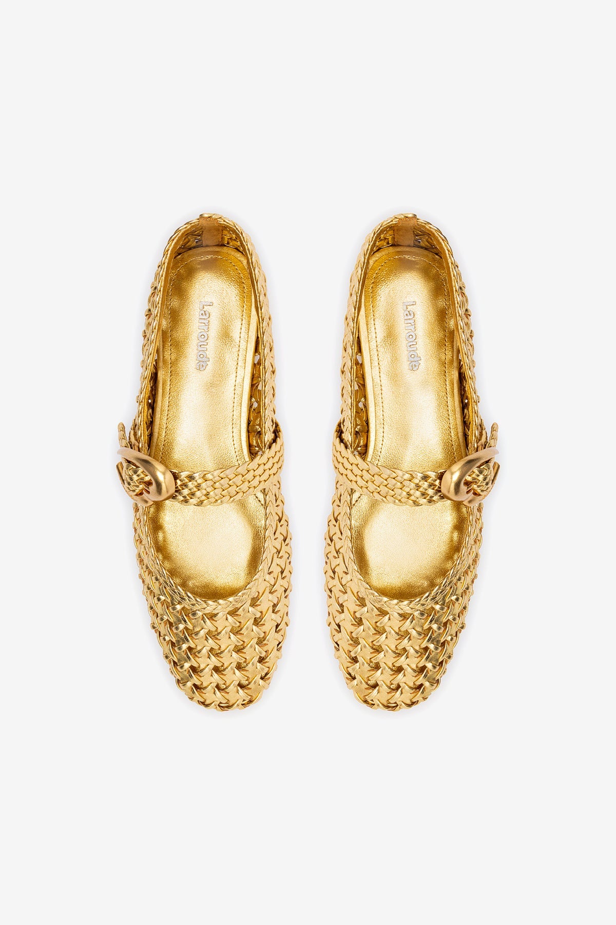 Verona New Macrame In Gold Metallic Leather