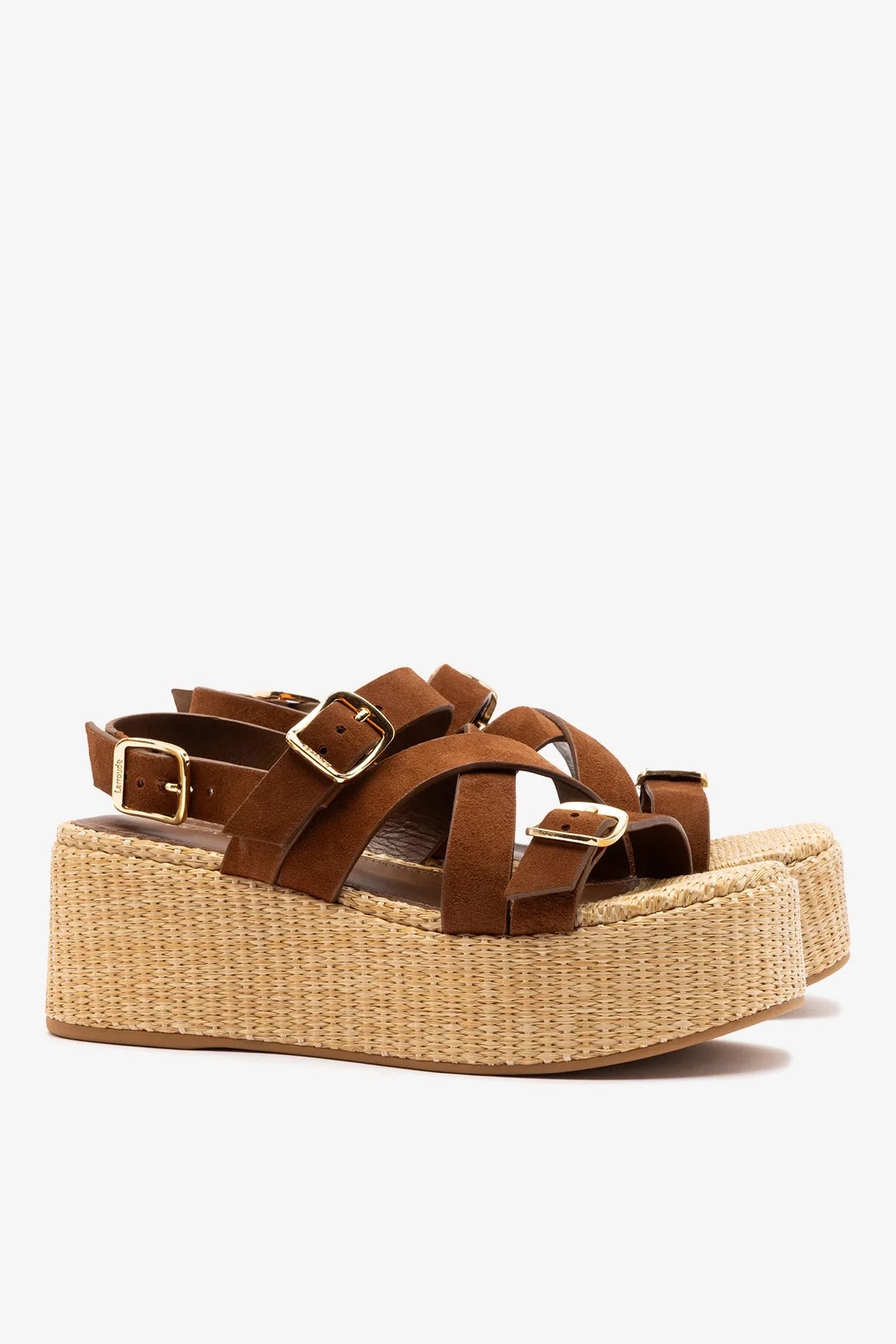 Patti Flatform Burnt Umber Suede