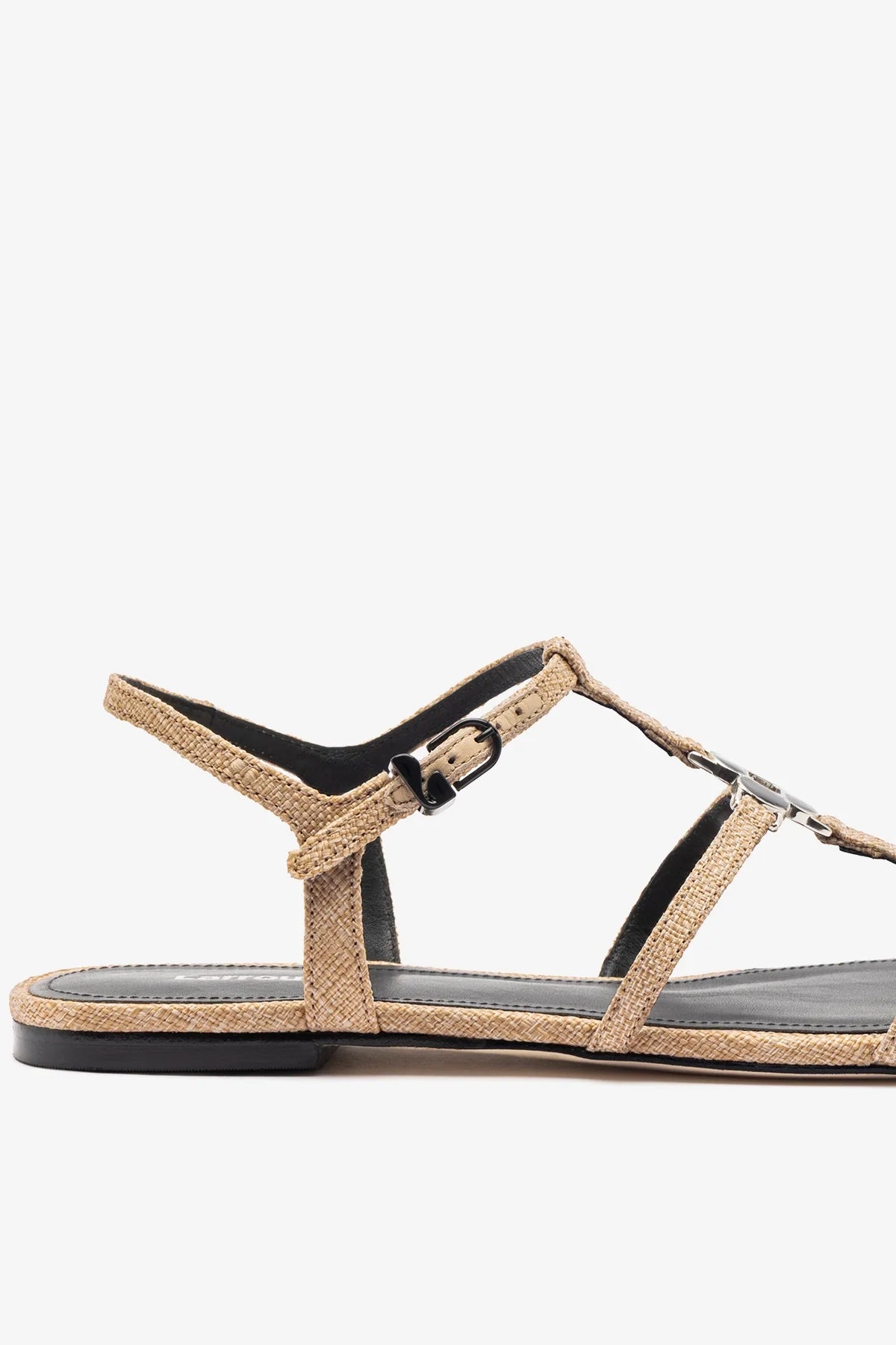 Hana Flat Sandal Beige Raffia