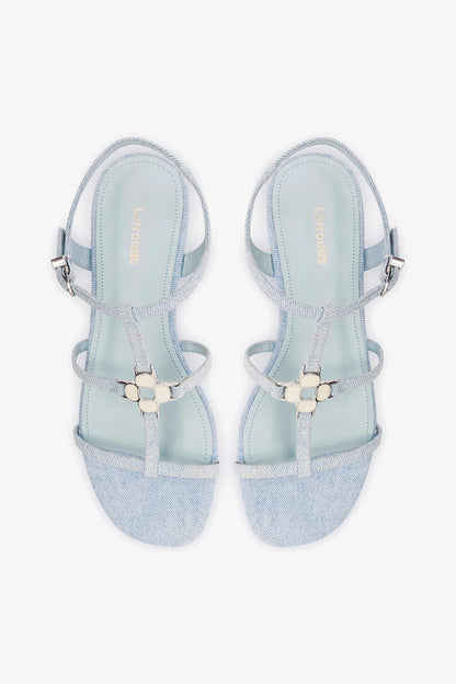 Hana Flat Sandal Maya Denim