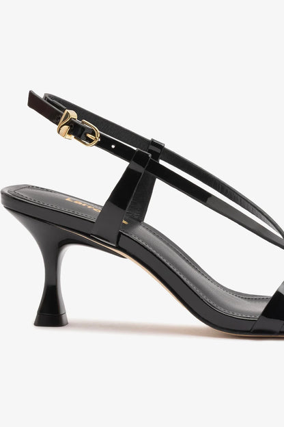 Daphne Sandal Black Patent Leather