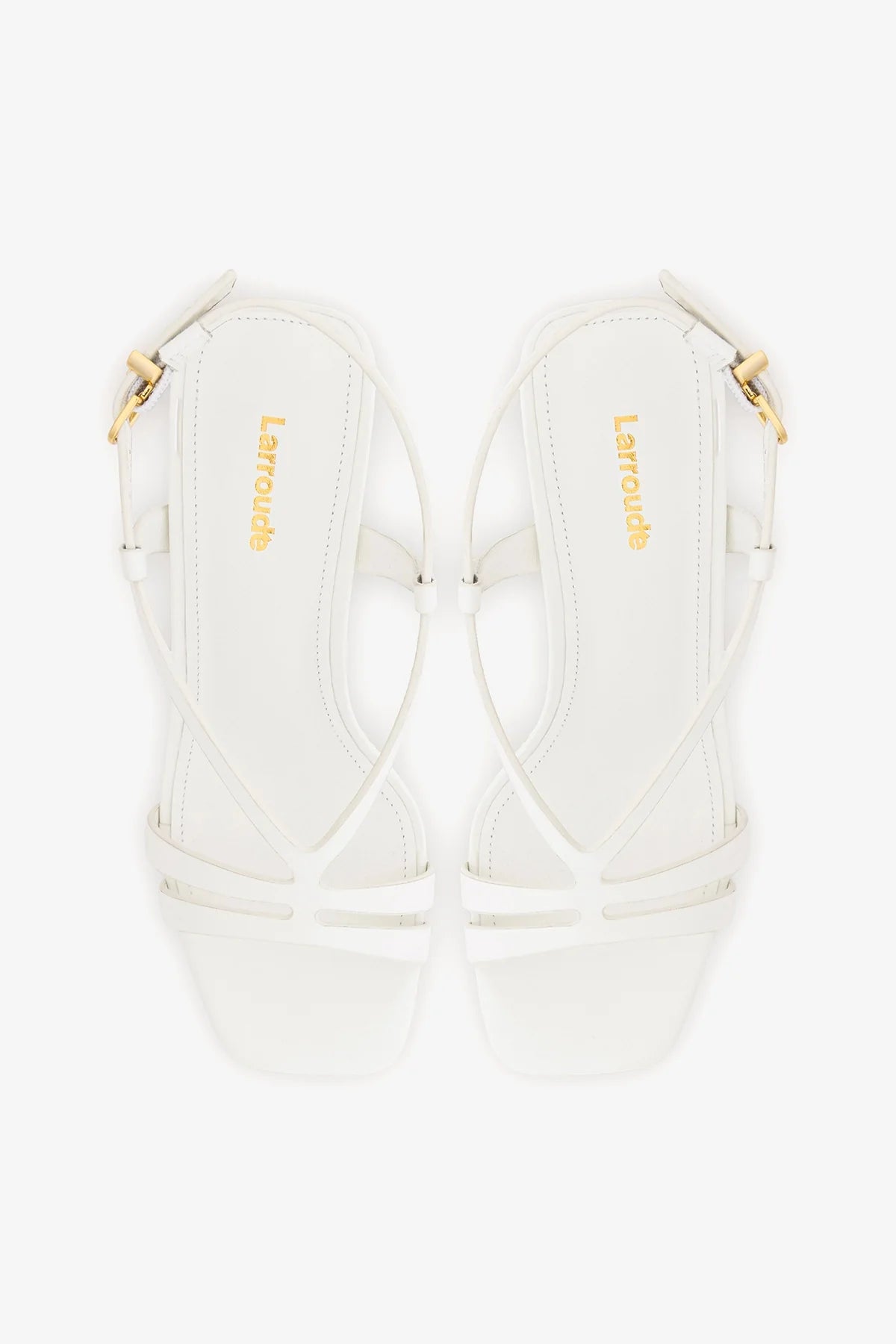 Daphne Sandal White Patent Leather