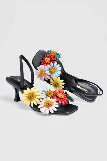 Fiore Sandal Black Leather