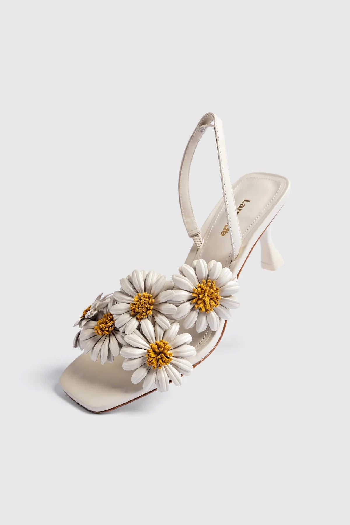 Fiore Sandal Ivory Leather