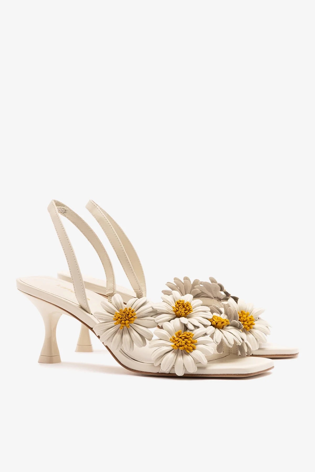 Fiore Sandal Ivory Leather