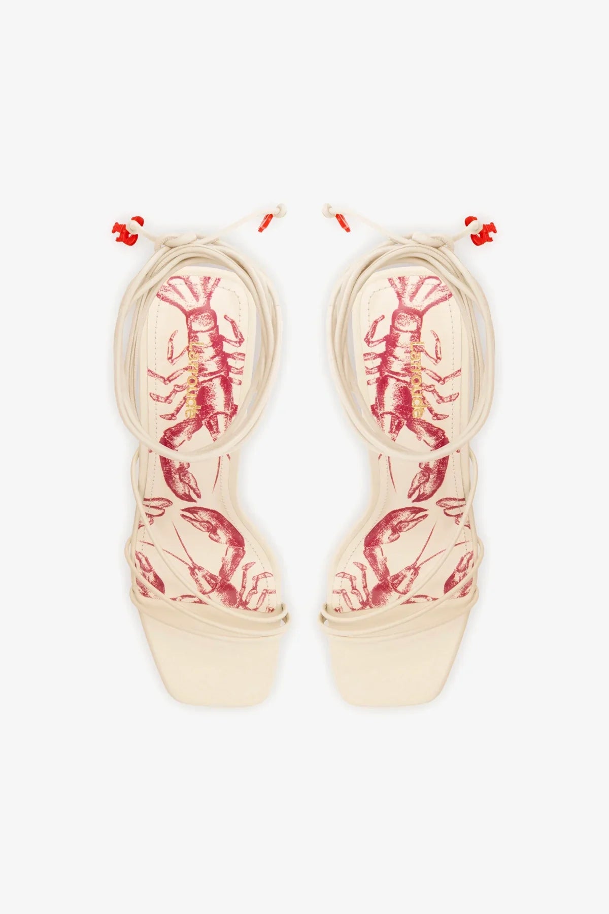 Nadia Sandal In Ivory Leather
