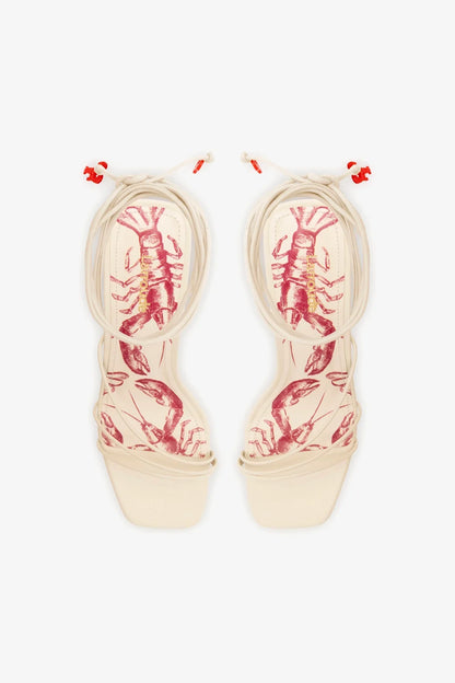 Nadia Sandal In Ivory Leather