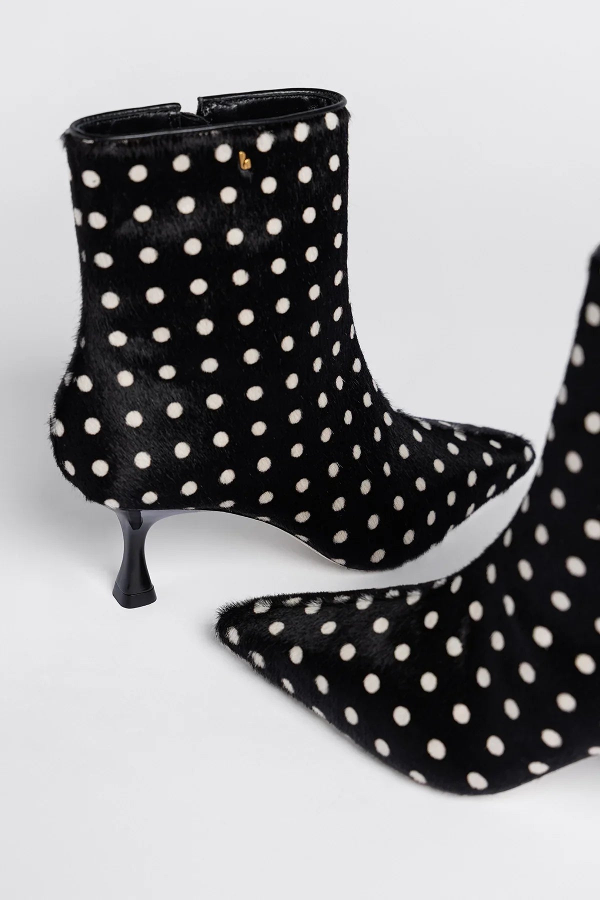 Ines Boot Black Printed Hair Leather