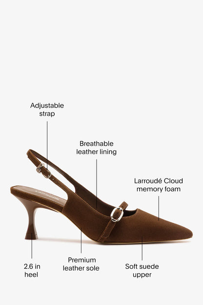 Ines Pump Burnt Umber Suede