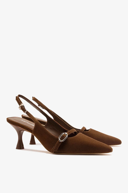 Ines Pump Burnt Umber Suede