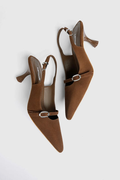 Ines Pump Burnt Umber Suede