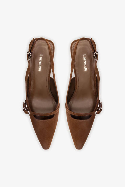 Ines Pump Burnt Umber Suede