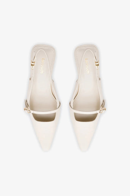 Ines Pump In Ivory Leather