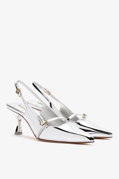 Ines Pump In Silver Specchio