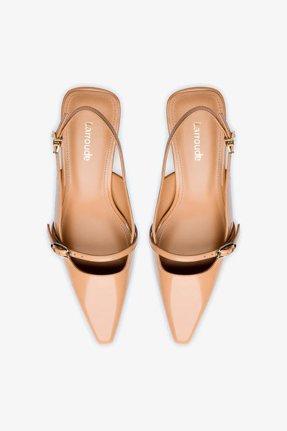 Ines Pump In Tan Leather