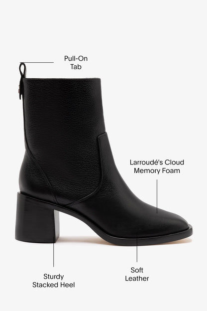 Mini Ricky Boot In Black Leather