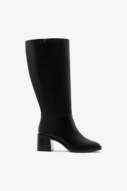 Ricky Wide Boot Black Leather