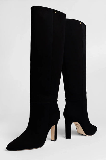 Cindy Hi Boot Black Suede