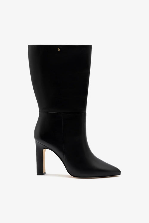 Cindy Wide Black Leather