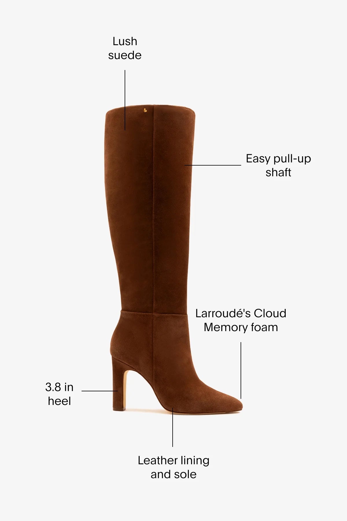 Cindy Hi Boot In Burnt Umber Suede