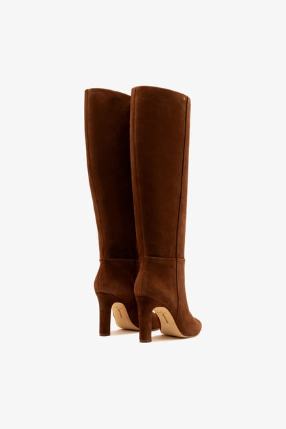 Cindy Hi Boot In Burnt Umber Suede
