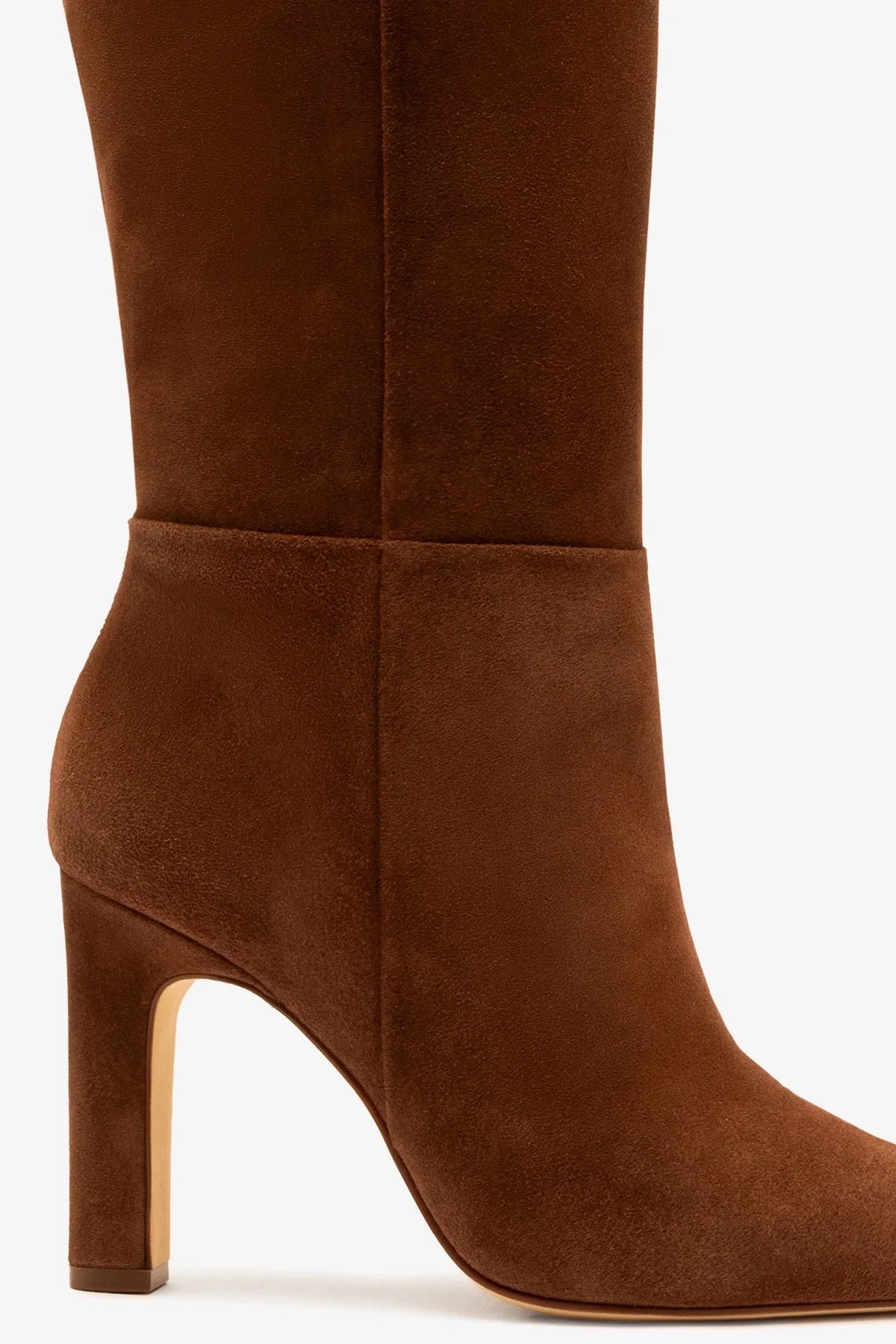 Cindy Hi Boot In Burnt Umber Suede