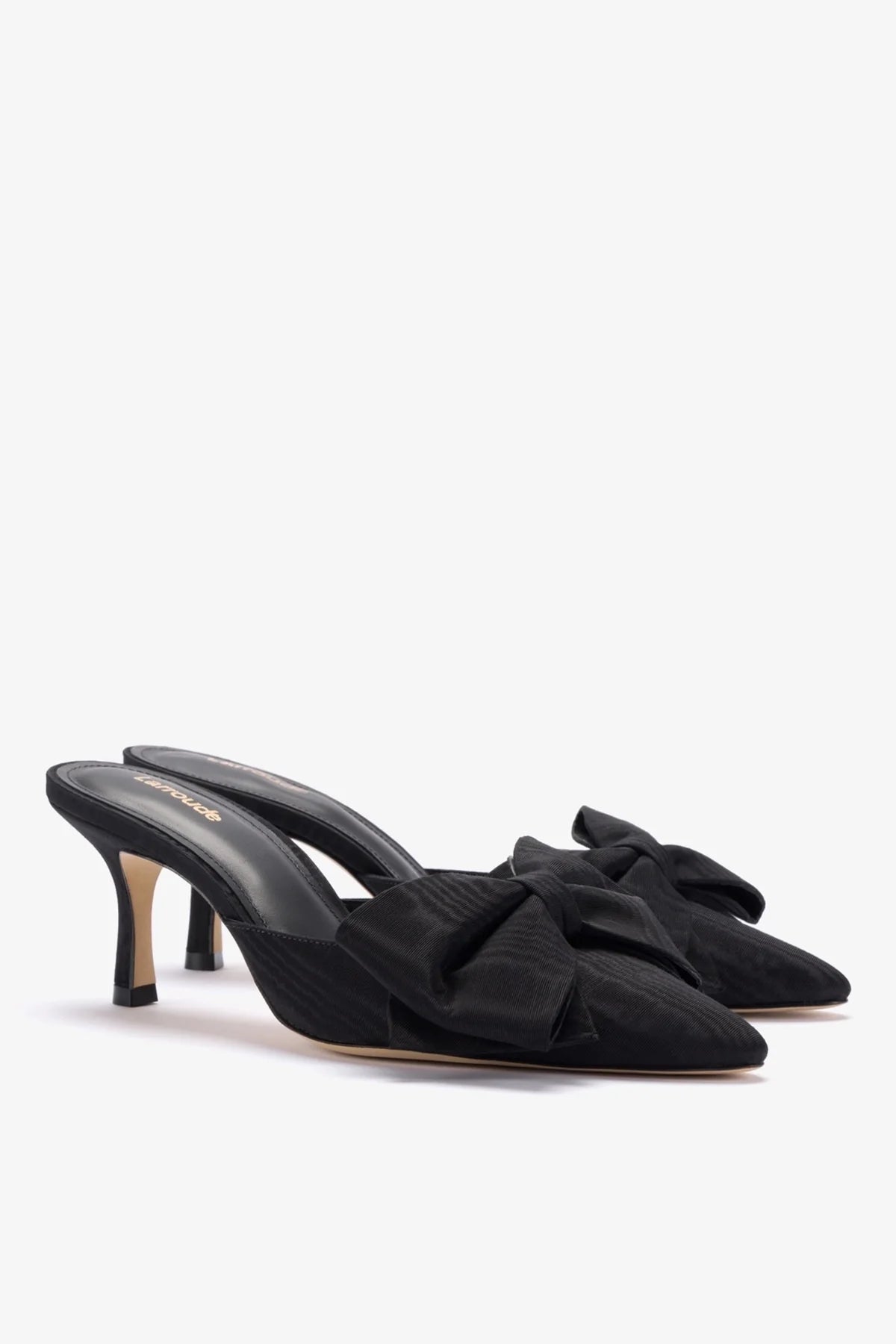 Mini Elle Pump In Black Fabric
