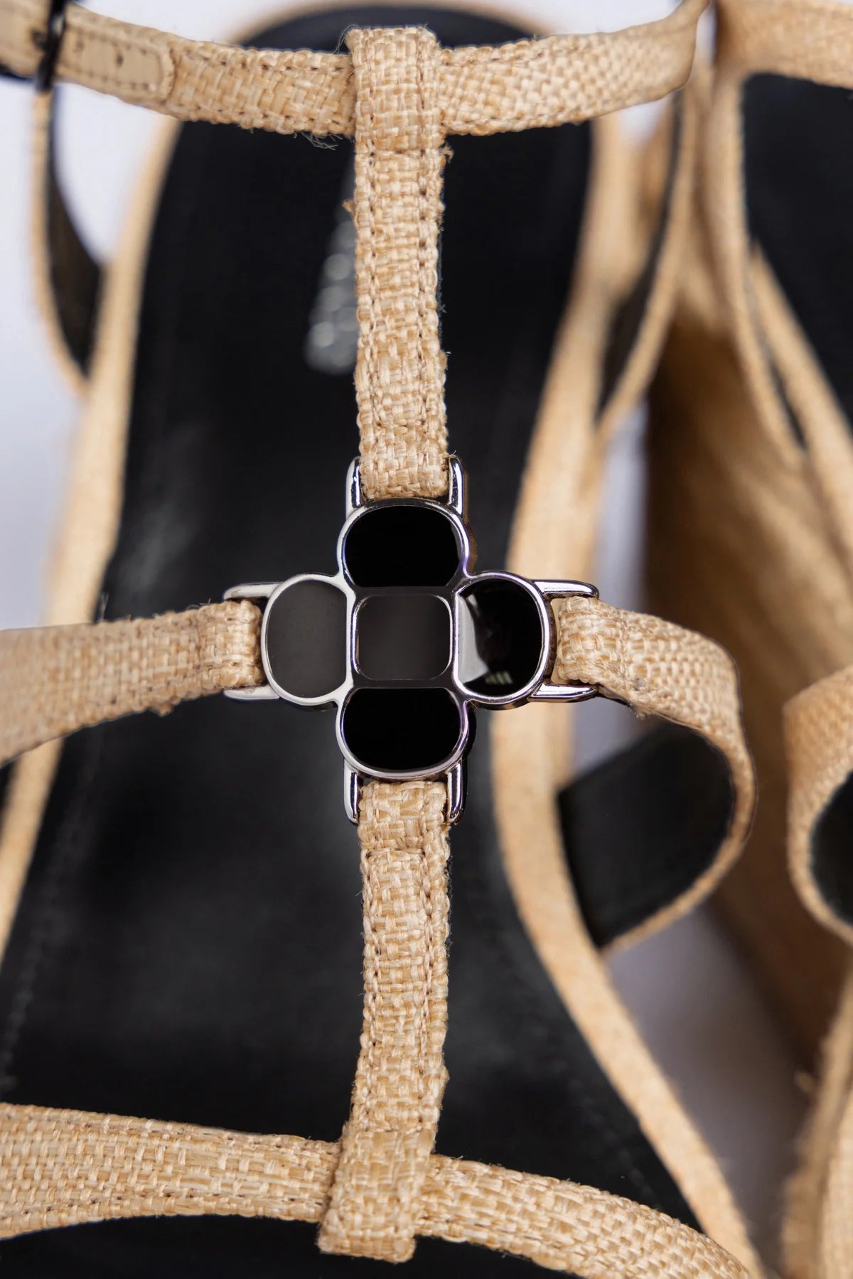 Hana Flat Sandal Beige Raffia