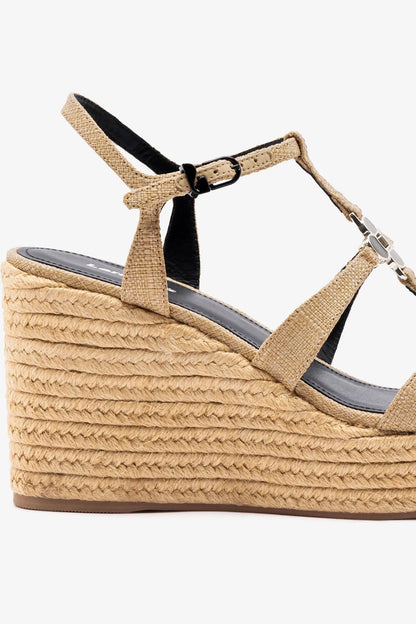 Hana Espadrille Sandal Beige Raffia