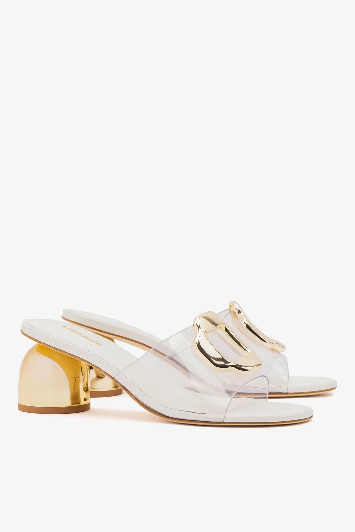 Margherita Clear Mule White Leather