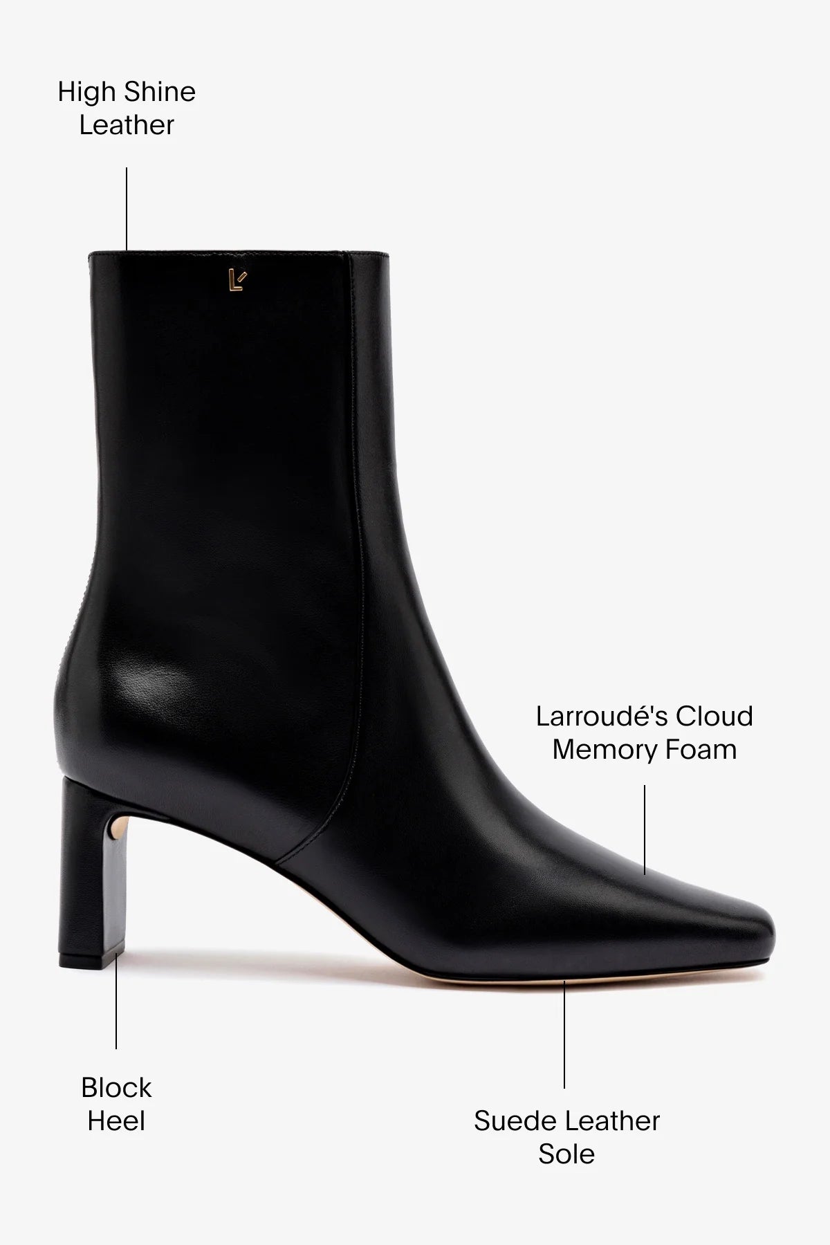 Alexis Bootie In Black Leather