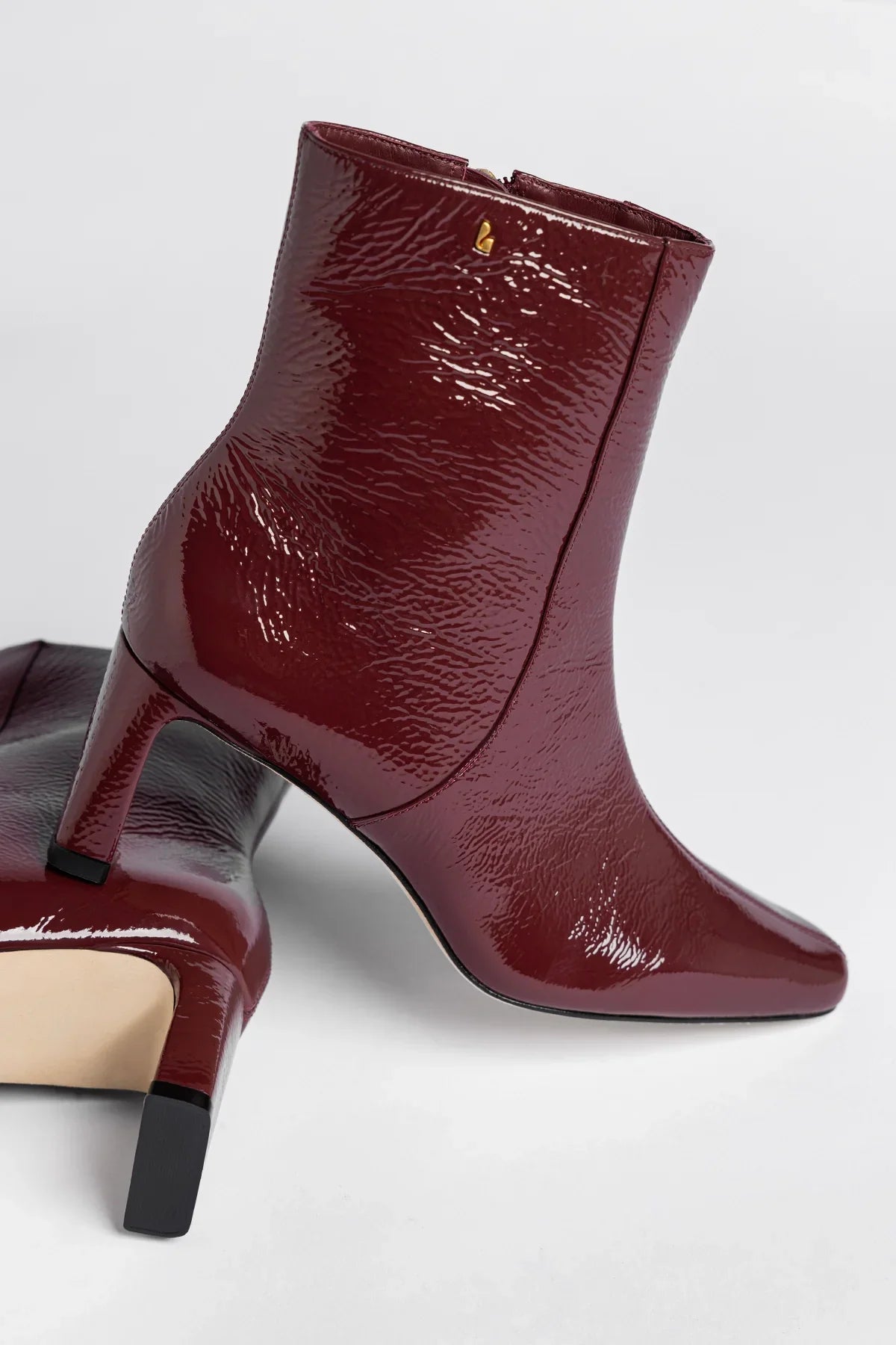 Alexis Boot Burgundy Patent Leather