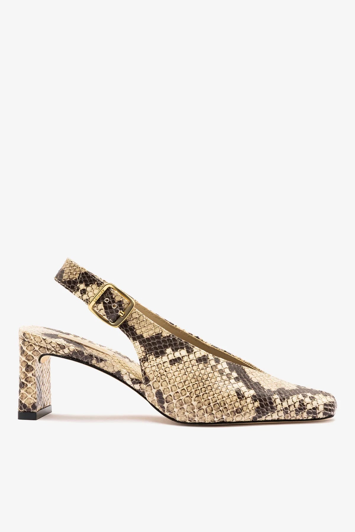 Katie Pump Neutral Snake Leather