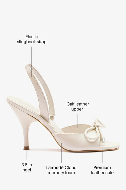 Lady Sandal Pearl Leather