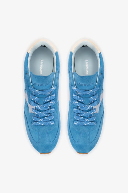 Stella Sneaker In Azure Suede