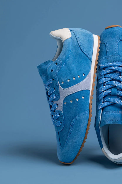 Stella Sneaker In Azure Suede