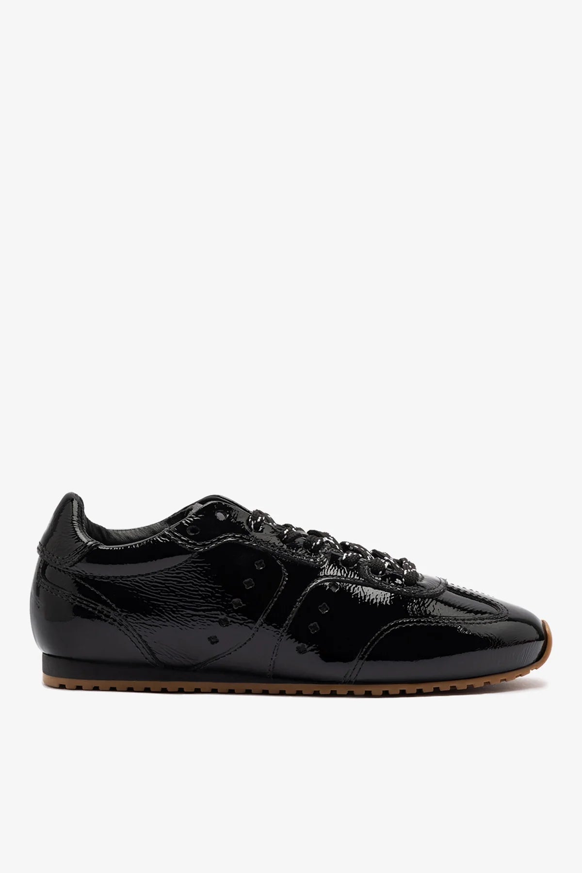 Stella Sneaker In Black Patent Leather