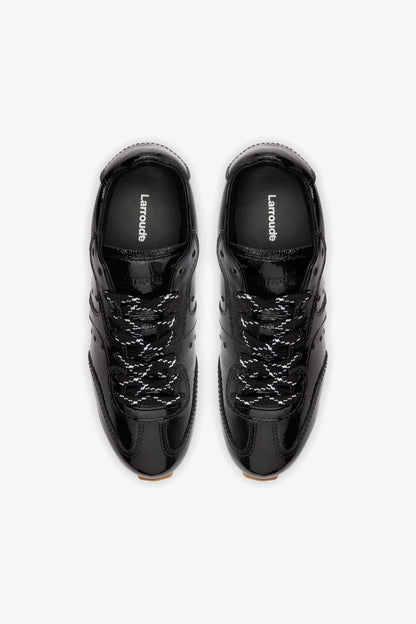 Stella Sneaker In Black Patent Leather