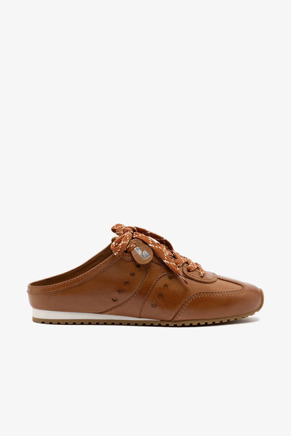 Stella Mule In Caramel Leather