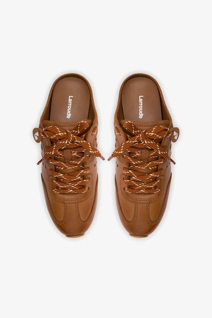 Stella Mule In Caramel Leather